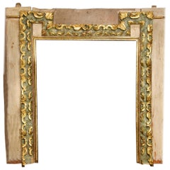 Set di architravi e due stipiti, legno policromo, Barocco, XVII secolo