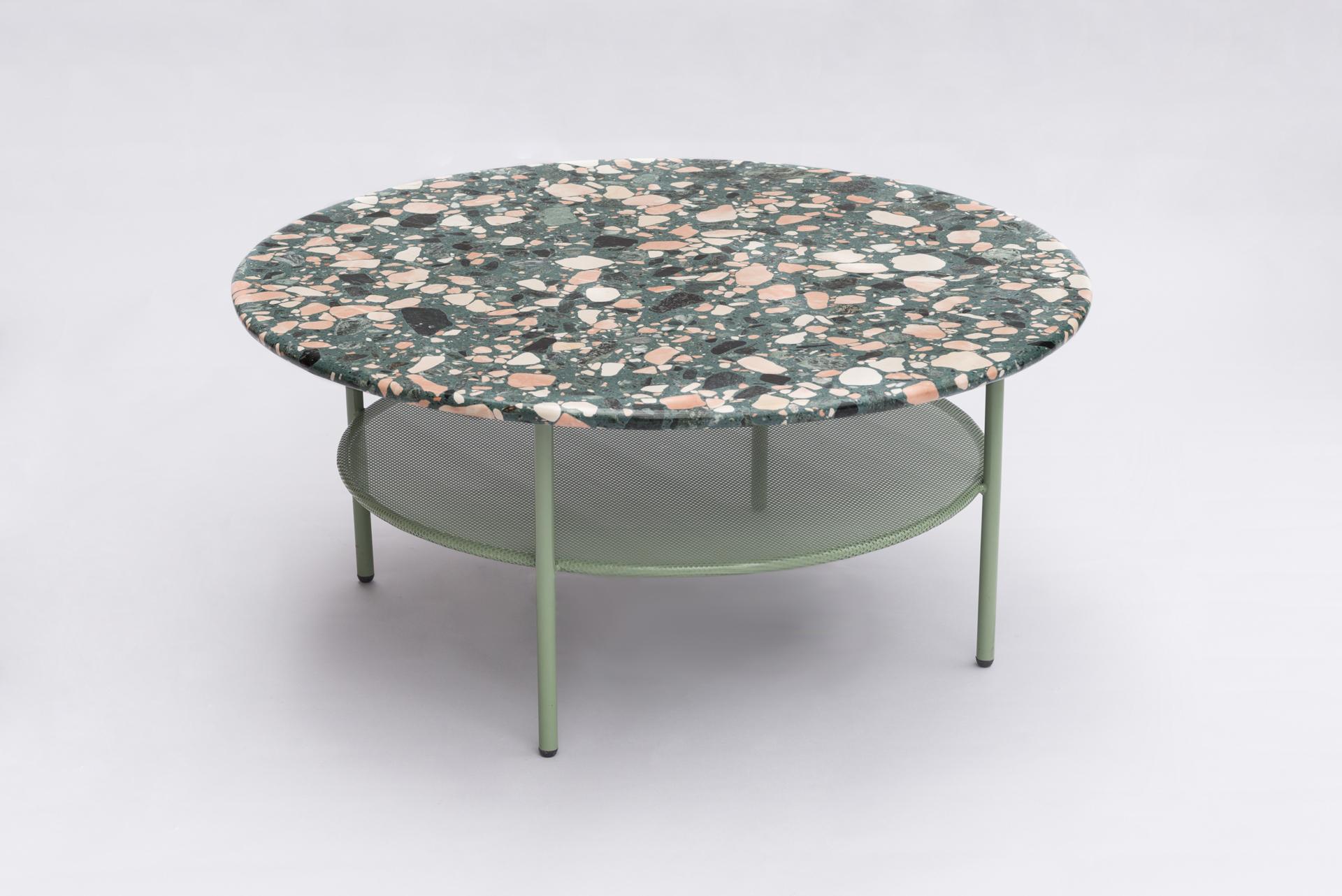 Modern Set of Lira Coffee Tables, Terrazzo top, Contemporary Mexican Design
