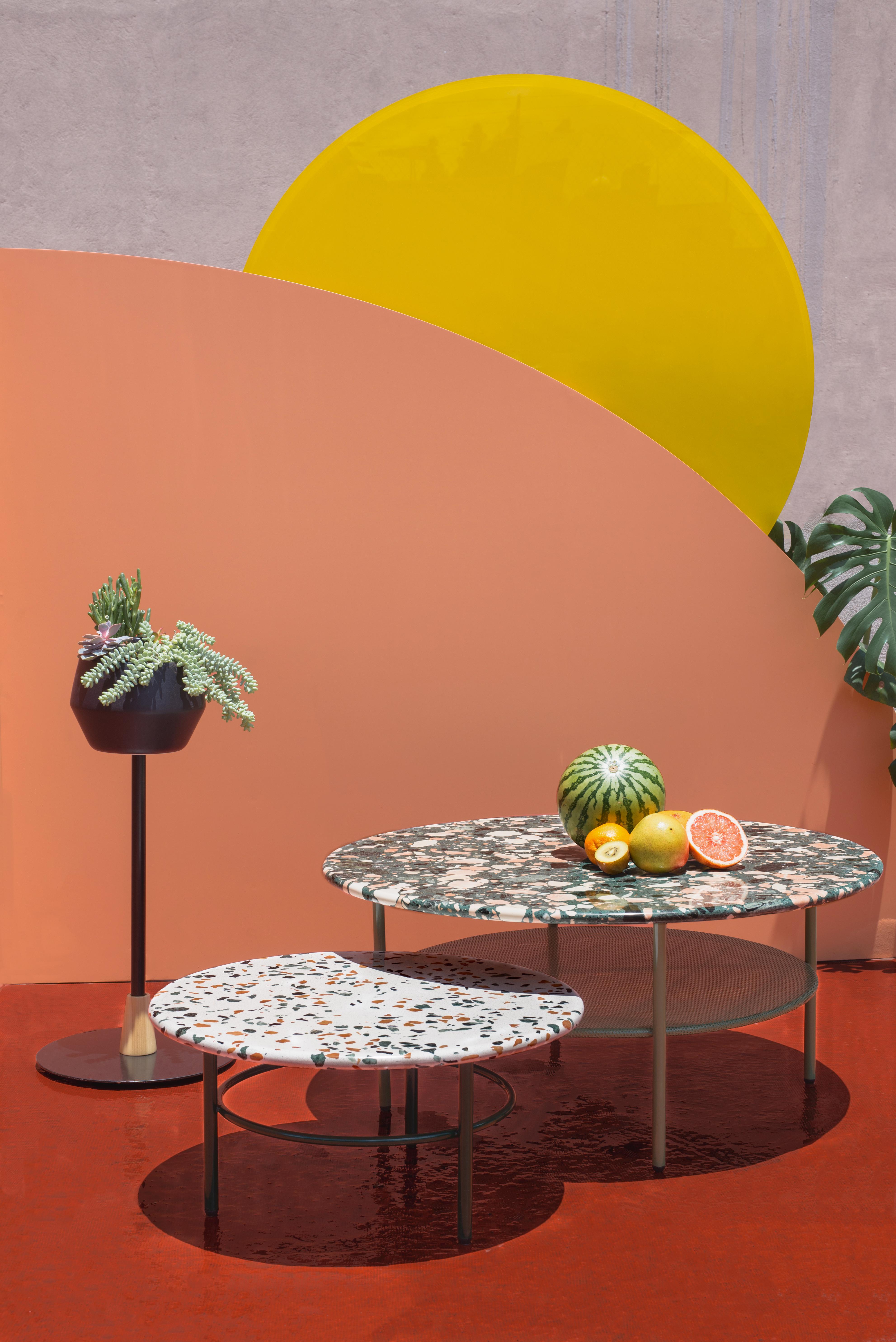 Set of Lira Coffee Tables, Terrazzo top, Contemporary Mexican Design 1