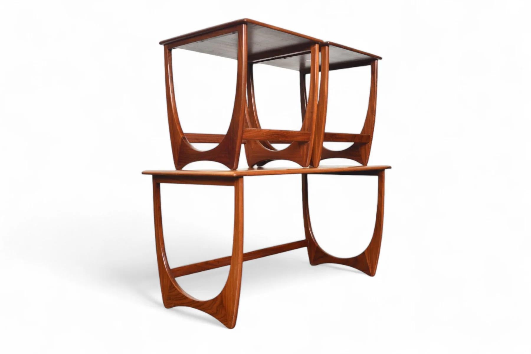 Mid-Century Modern Set of Long G Plan Astro Nesting Tables #2 For Sale