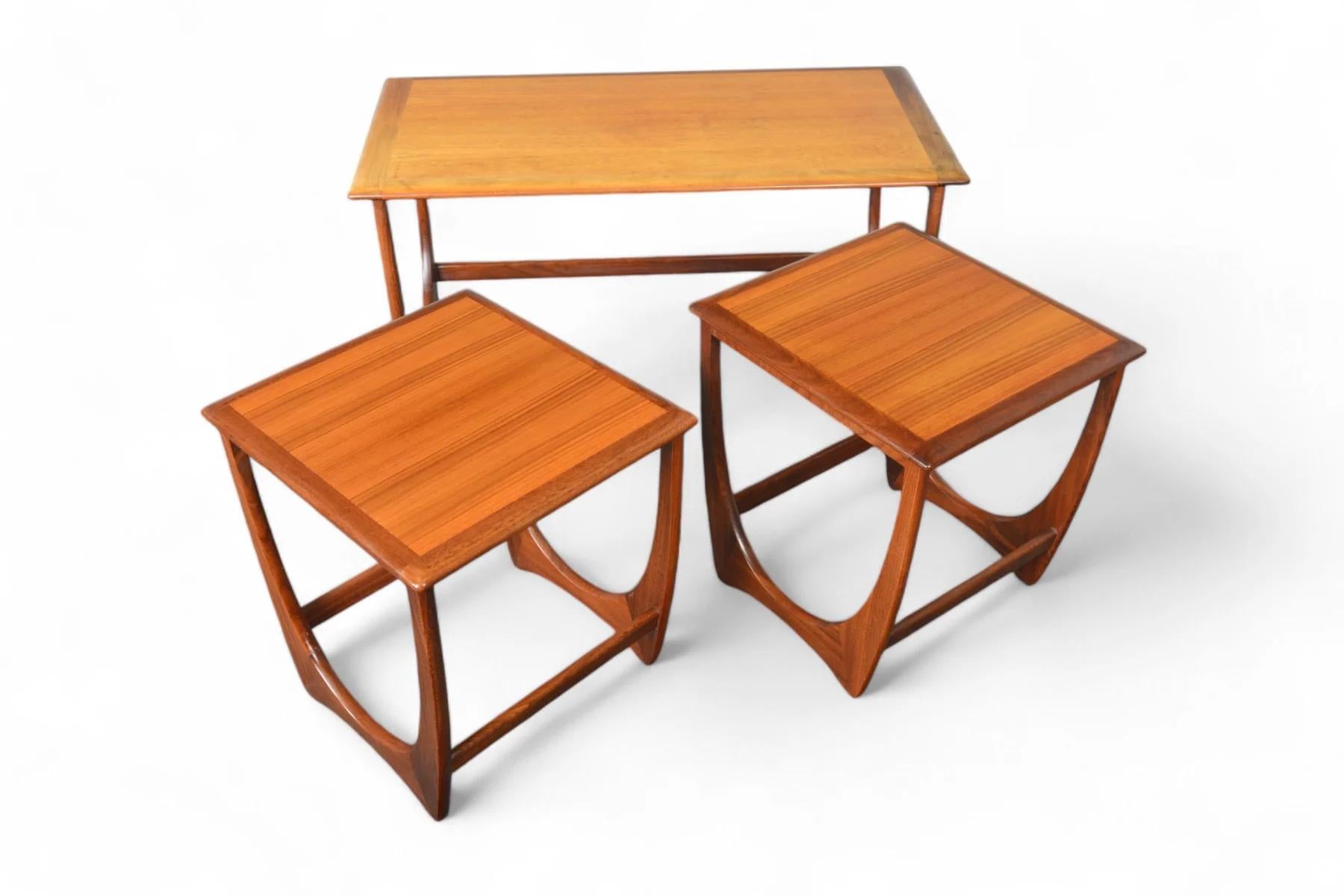 Teak Set of Long G Plan Astro Nesting Tables #2 For Sale