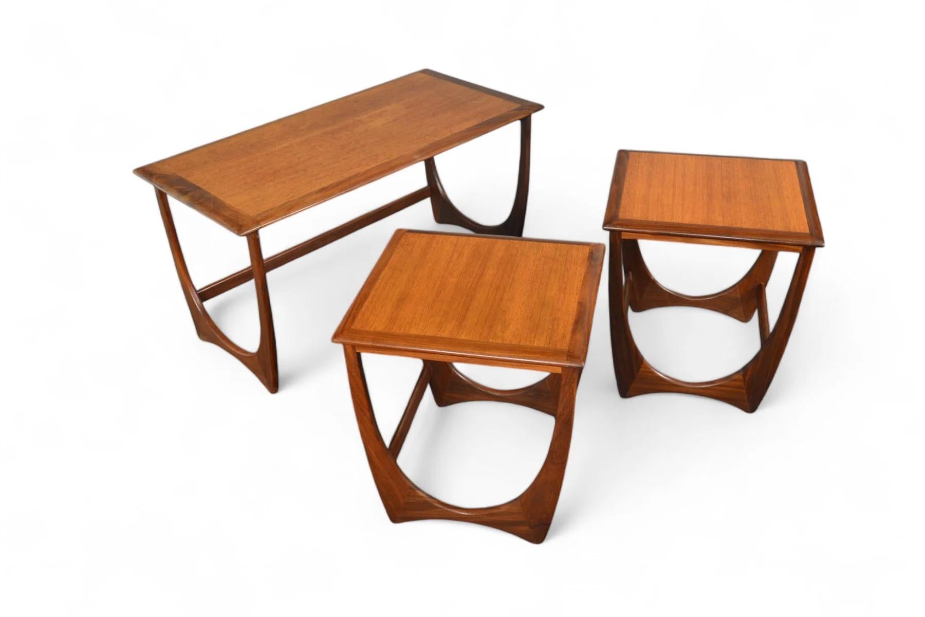 20th Century Set of Long G Plan Astro Nesting Tables #3 For Sale