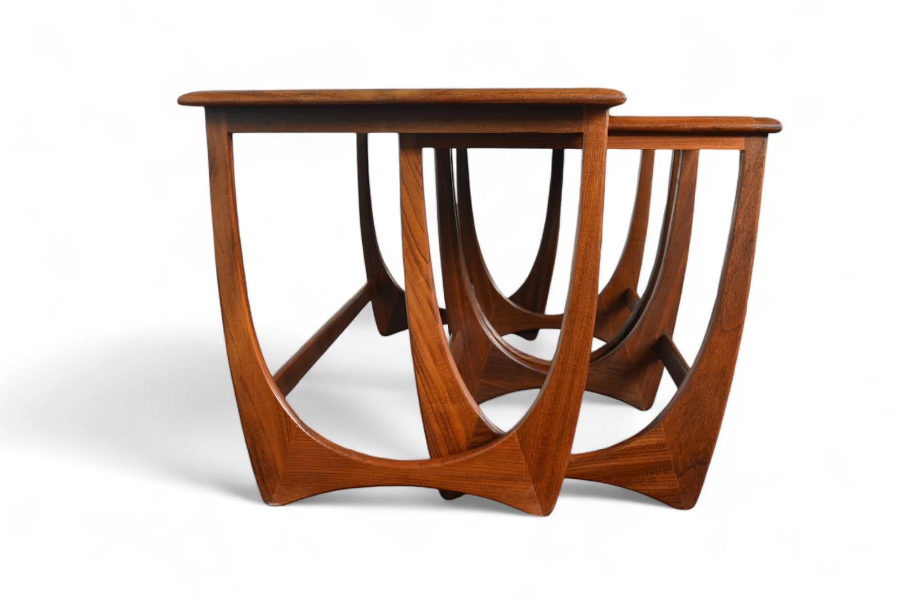 Teak Set of Long G Plan Astro Nesting Tables #3 For Sale