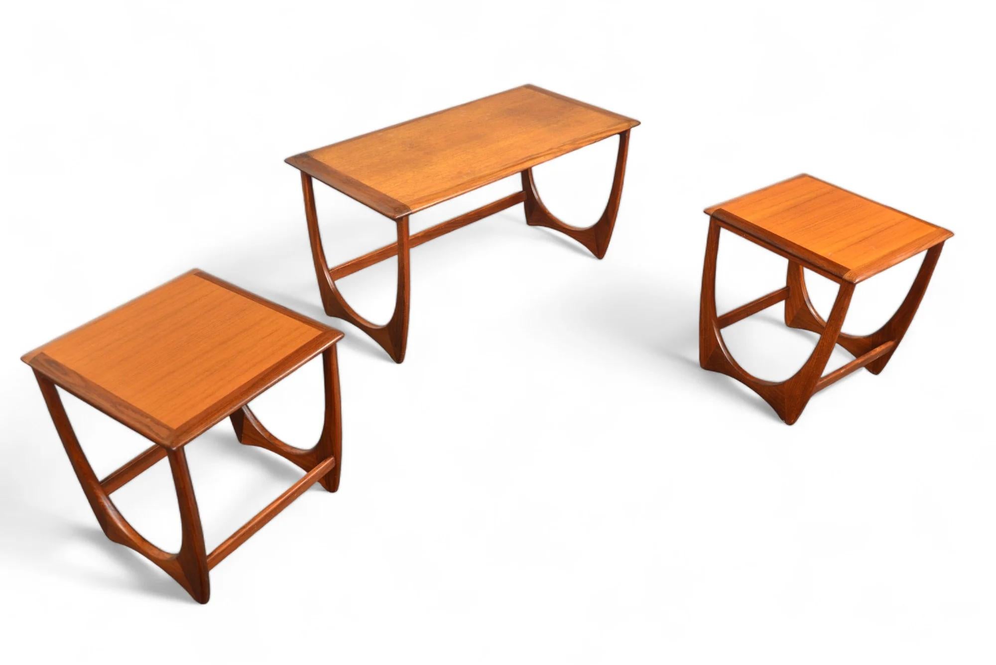 Set Of Long G Plan Astro Nesting Tables In Good Condition In Berkeley, CA