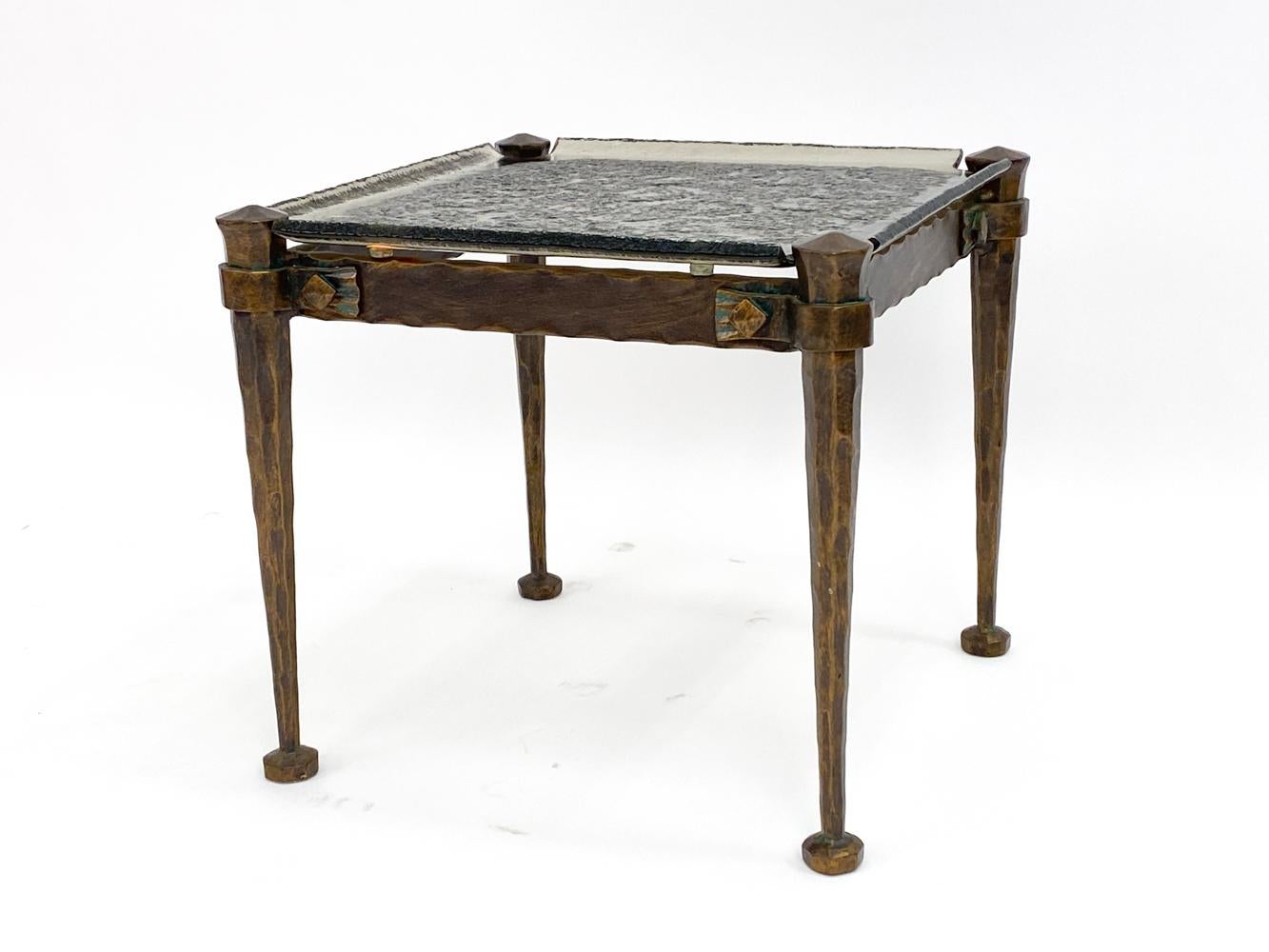 Set of Lothar Klute Glass & Bronze Coffee Tables, Circa 1980s For Sale 11