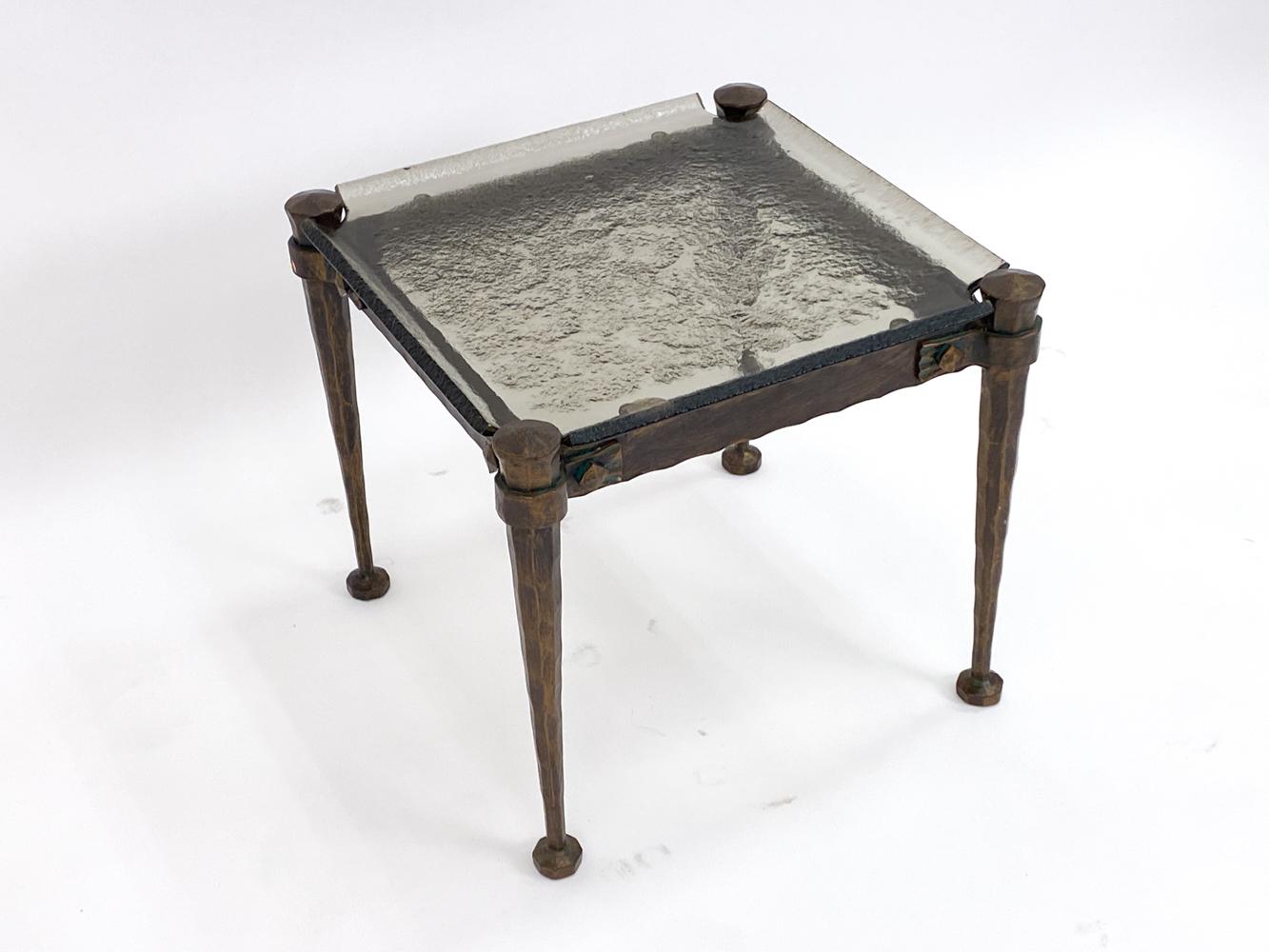 Set of Lothar Klute Glass & Bronze Coffee Tables, Circa 1980s For Sale 12