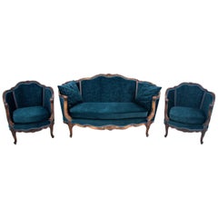 Set of Louis Philippe Style Living Room Set, France, circa 1890