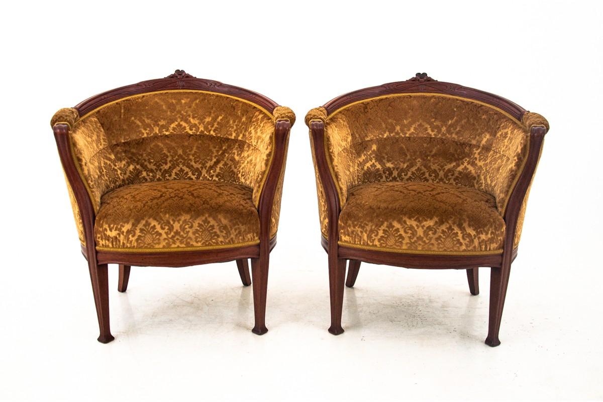 Early 20th Century Set of Louis Philippe Style Living Room Set, Sweden, circa 1900