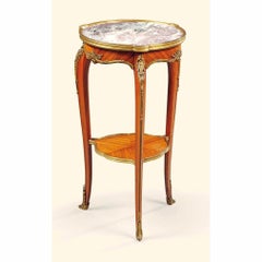 Set of Louis XV Style Gilt-bronze  Mounted Kingwood Tables