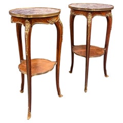 Satz Louis XV Stil Vergoldete Bronze  Montierte Kingwood Tische att  Zwiener