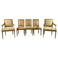 Set of Louis XVI Style Philippe Coudray Ateliers Dining or Conference Chairs