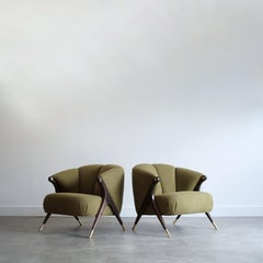 Set of Lounge Chairs by Karpen of California, C. 1950s