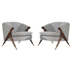 Set of Lounge Chairs by Karpen of California, C. 1950s