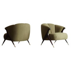 Satz Loungesessel von Karpen of California, ca. 1950er Jahre