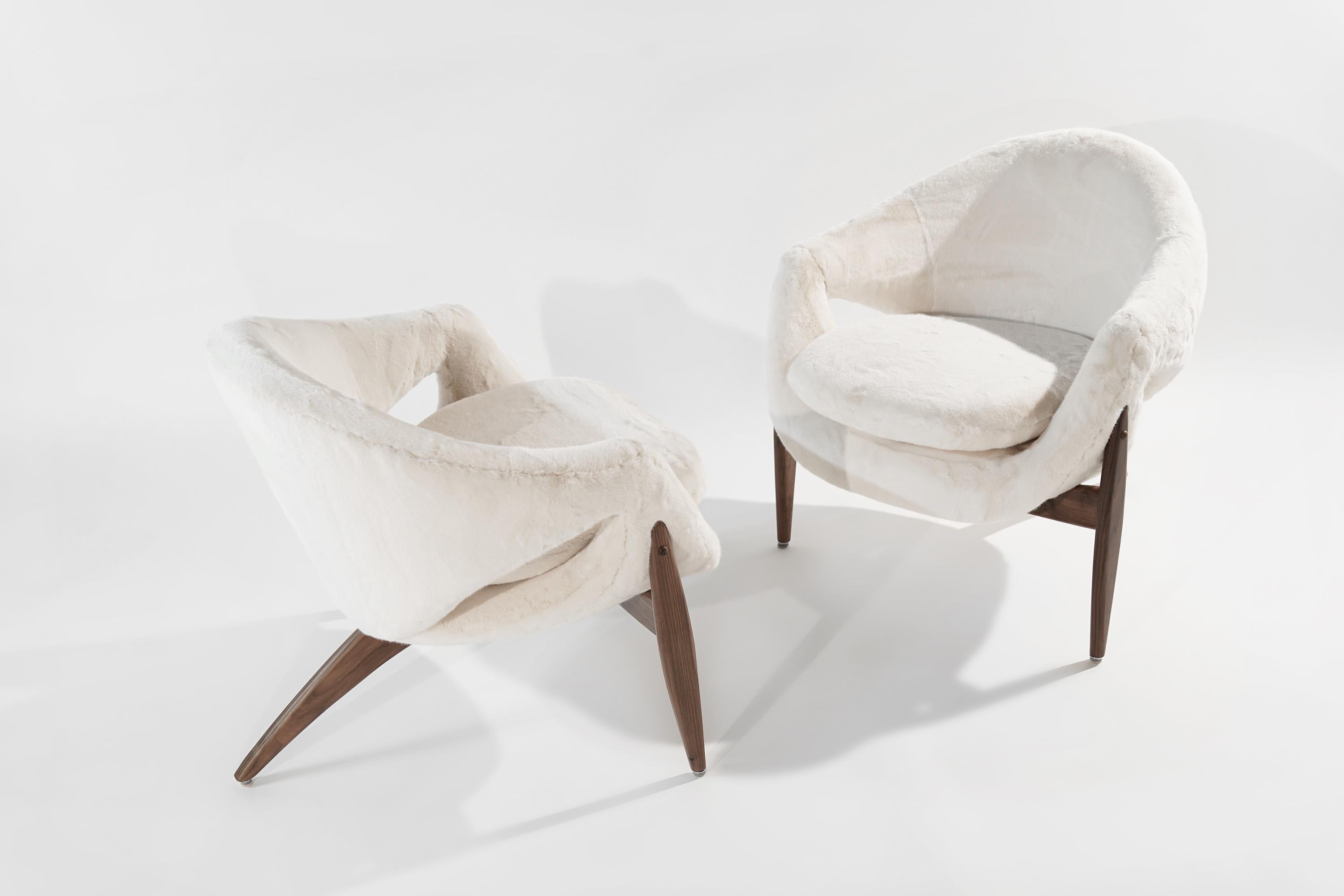 Mid-Century Modern Set of Lounge Chairs by Luigi Tiengo for Cimon, Montréal, 1963