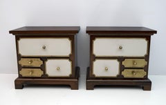 Set of Luciano Frigerio Mid-Century Modern Italian Dresser and Bedside Tables