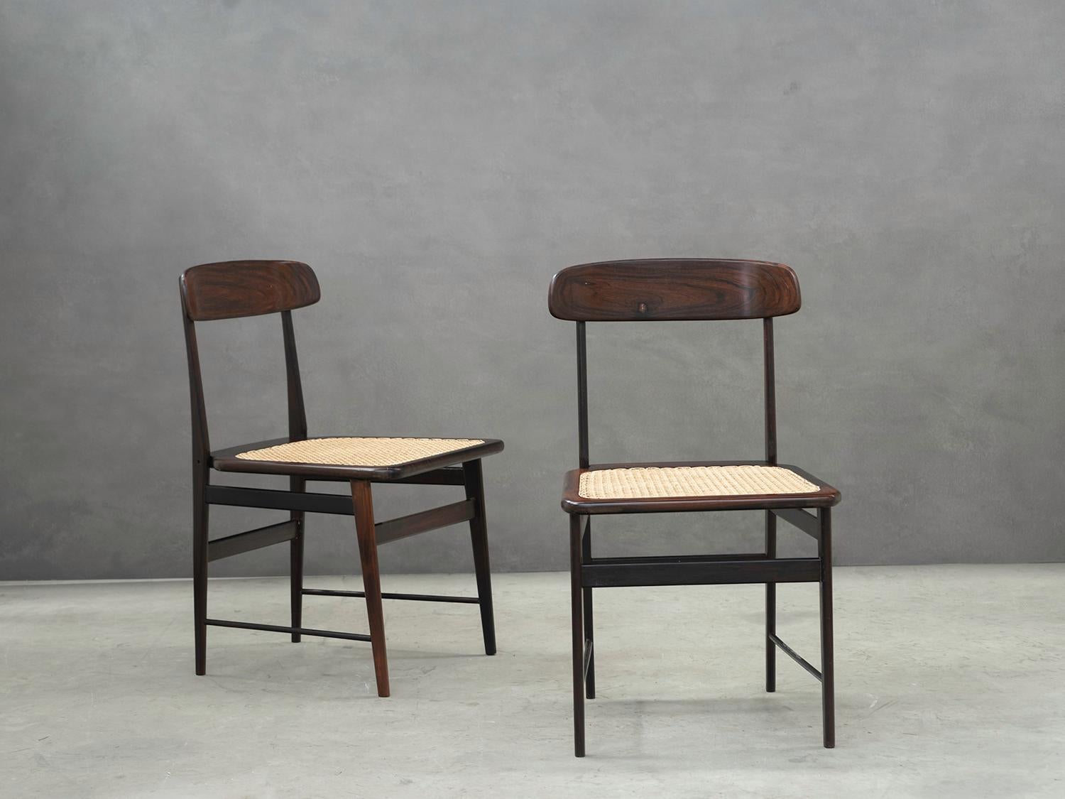 Mid-Century Modern Set of ‘Lucio’ Chairs by Sergio Rodrigues, Brazilian Midcentury Design