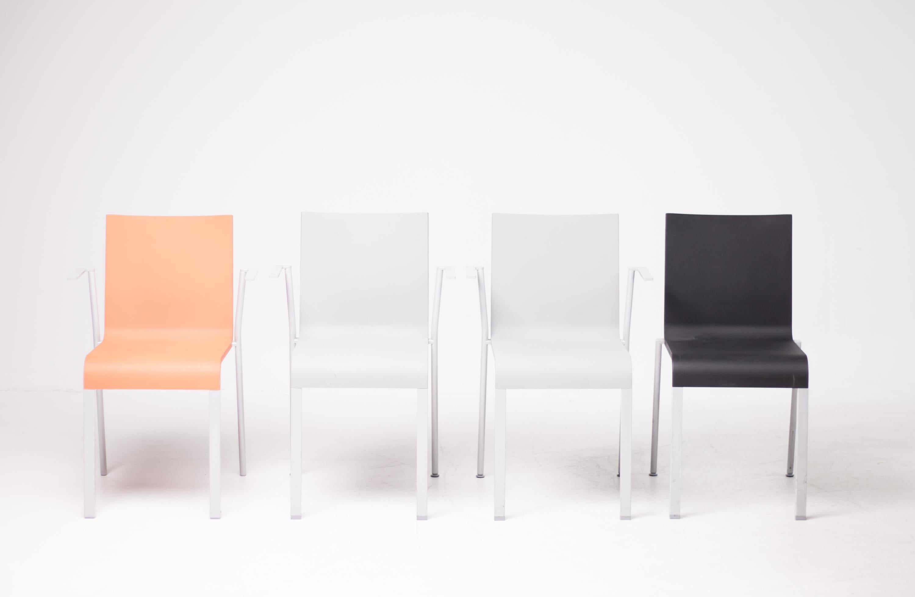 Set of Maarten van Severen .03 Chairs In Good Condition In Dronten, NL