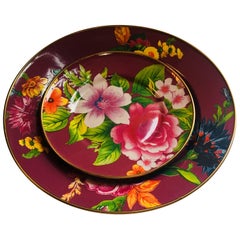 Set of Mackenzie Childs Blossom Dishes