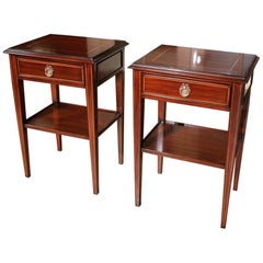 Ensemble de tables de chevet acajou