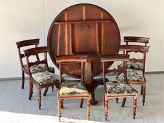 Set of Mahogany dining romm, English work, 19th century