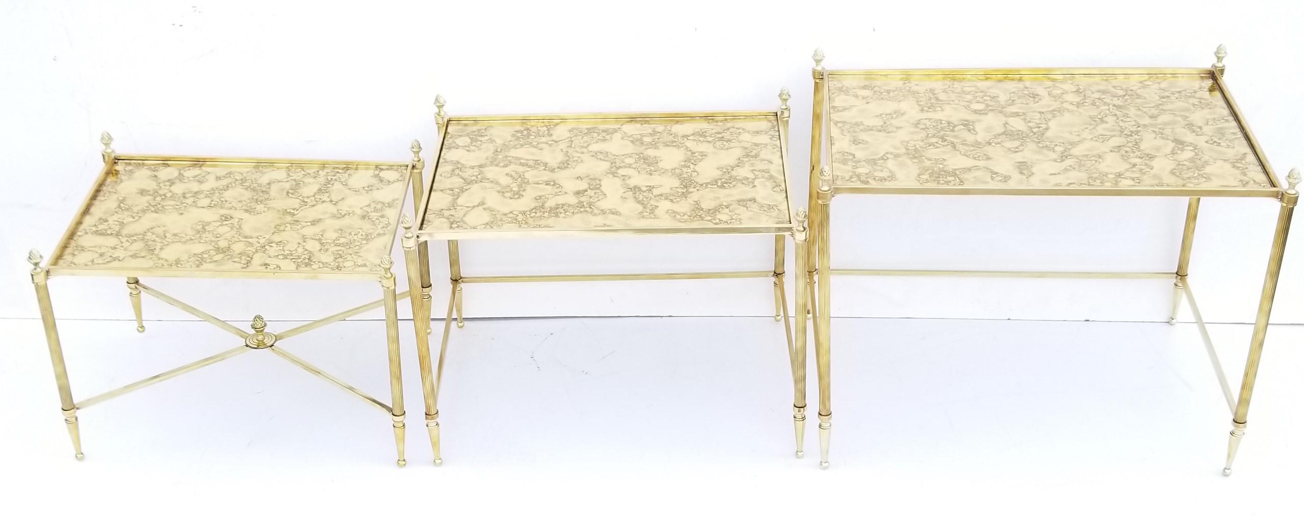 Set of Maison Bagues Bronze Nesting Table 2