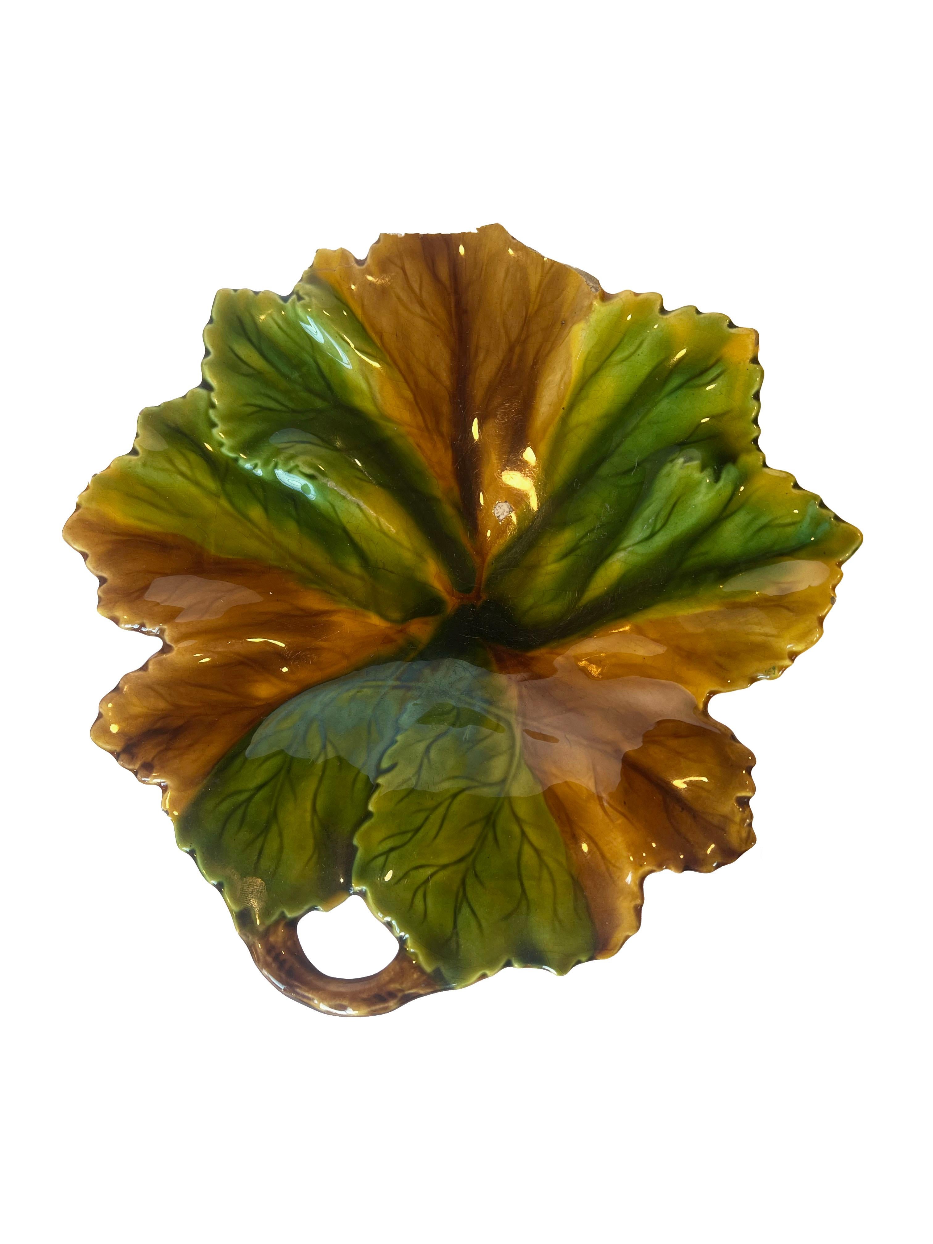 Set of Majolica Plates from Andre Leon Talley's Private Collection For Sale 4