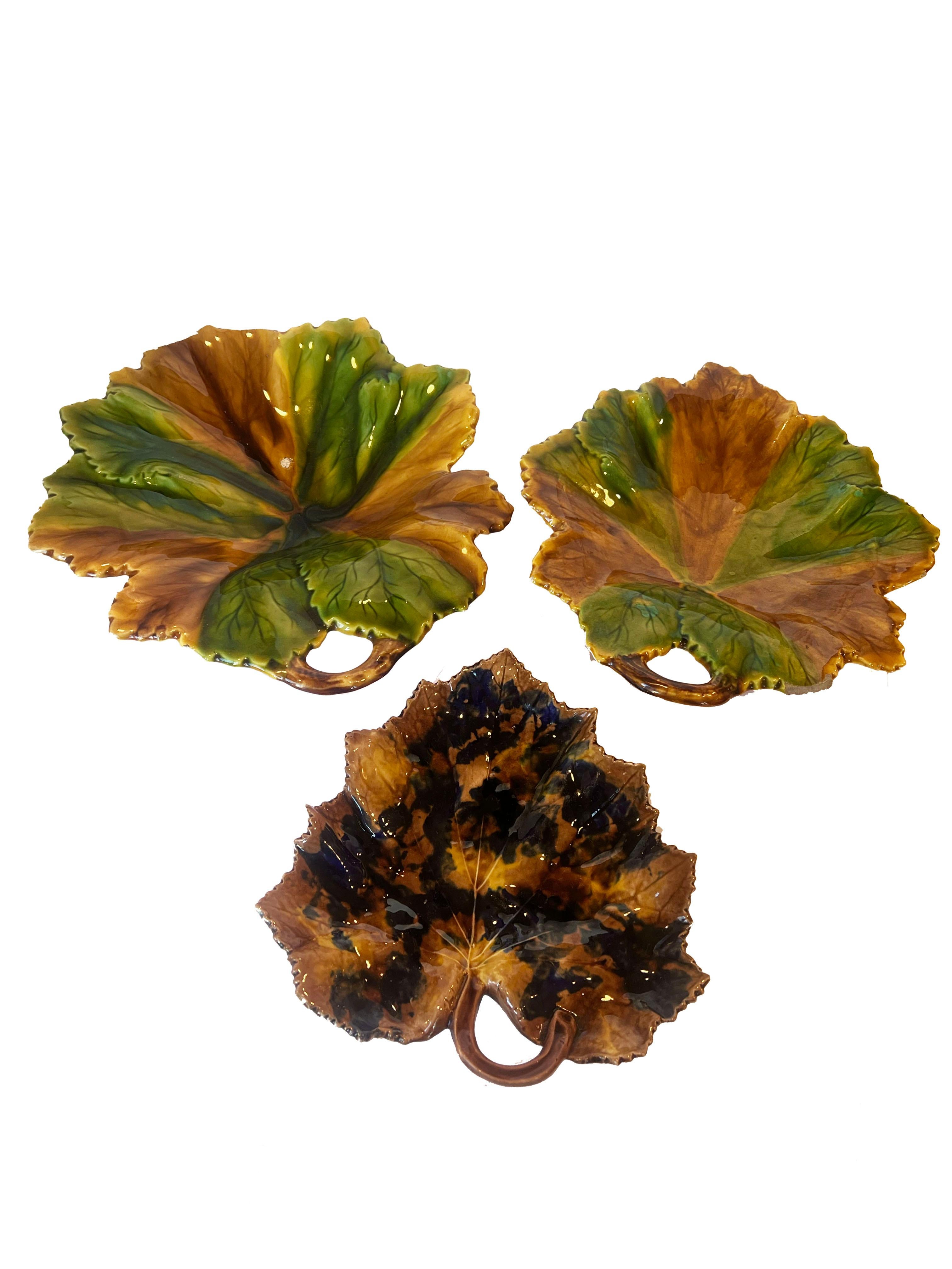 Set of Majolica Plates from Andre Leon Talley's Private Collection For Sale 1