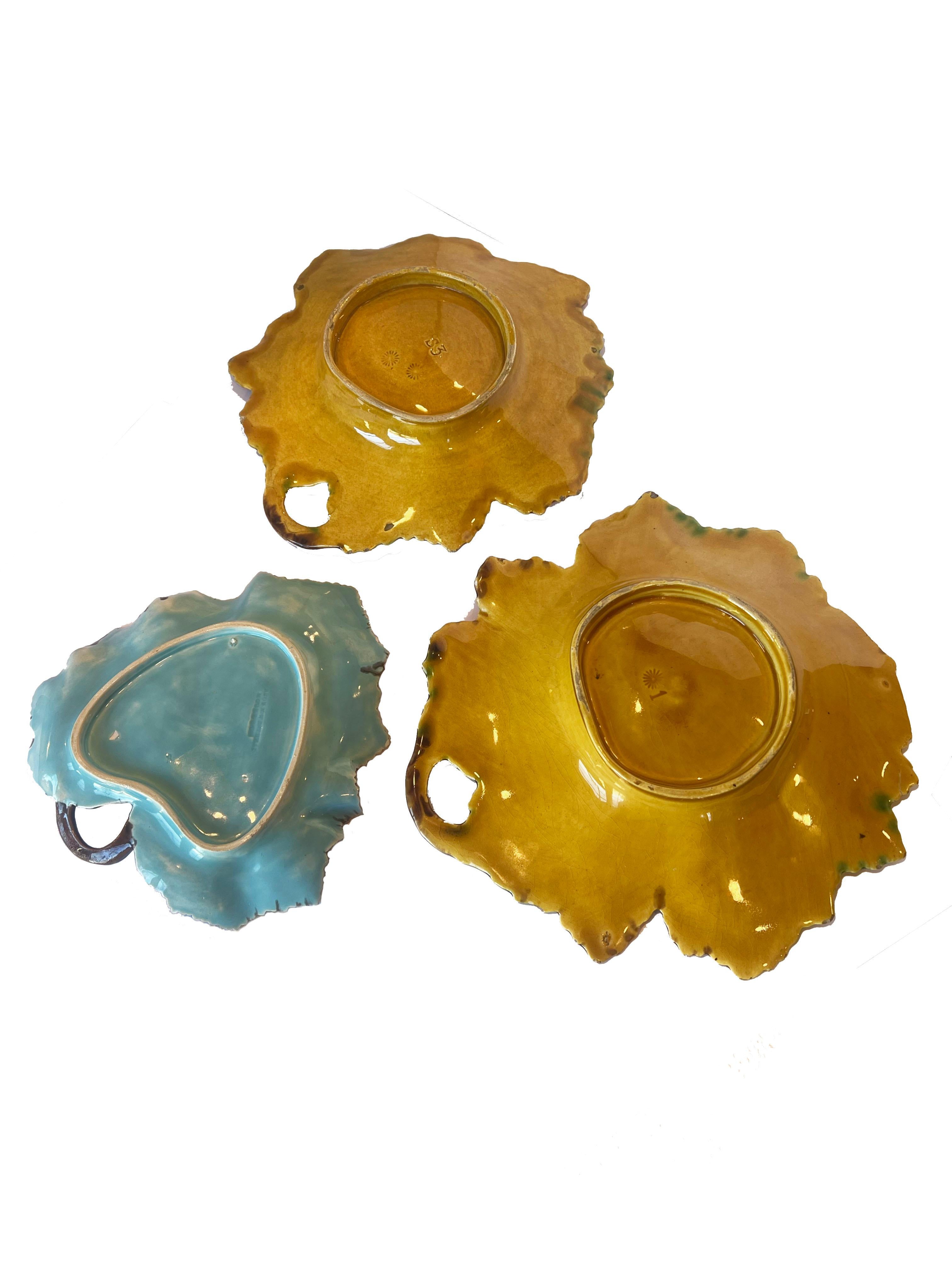 Set of Majolica Plates from Andre Leon Talley's Private Collection For Sale 2