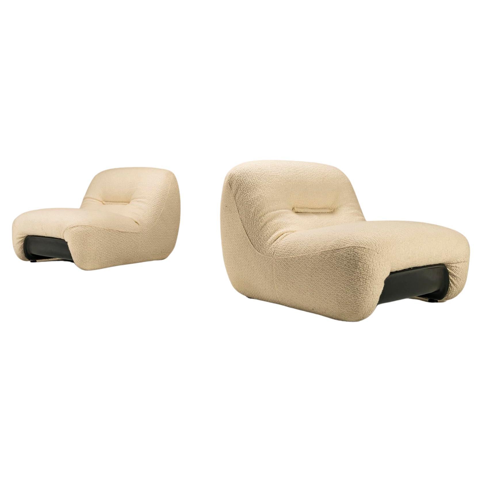 Set of Jan Ekselius "Etcetera" Lounge Chairs and Ottoman, circa 1970s