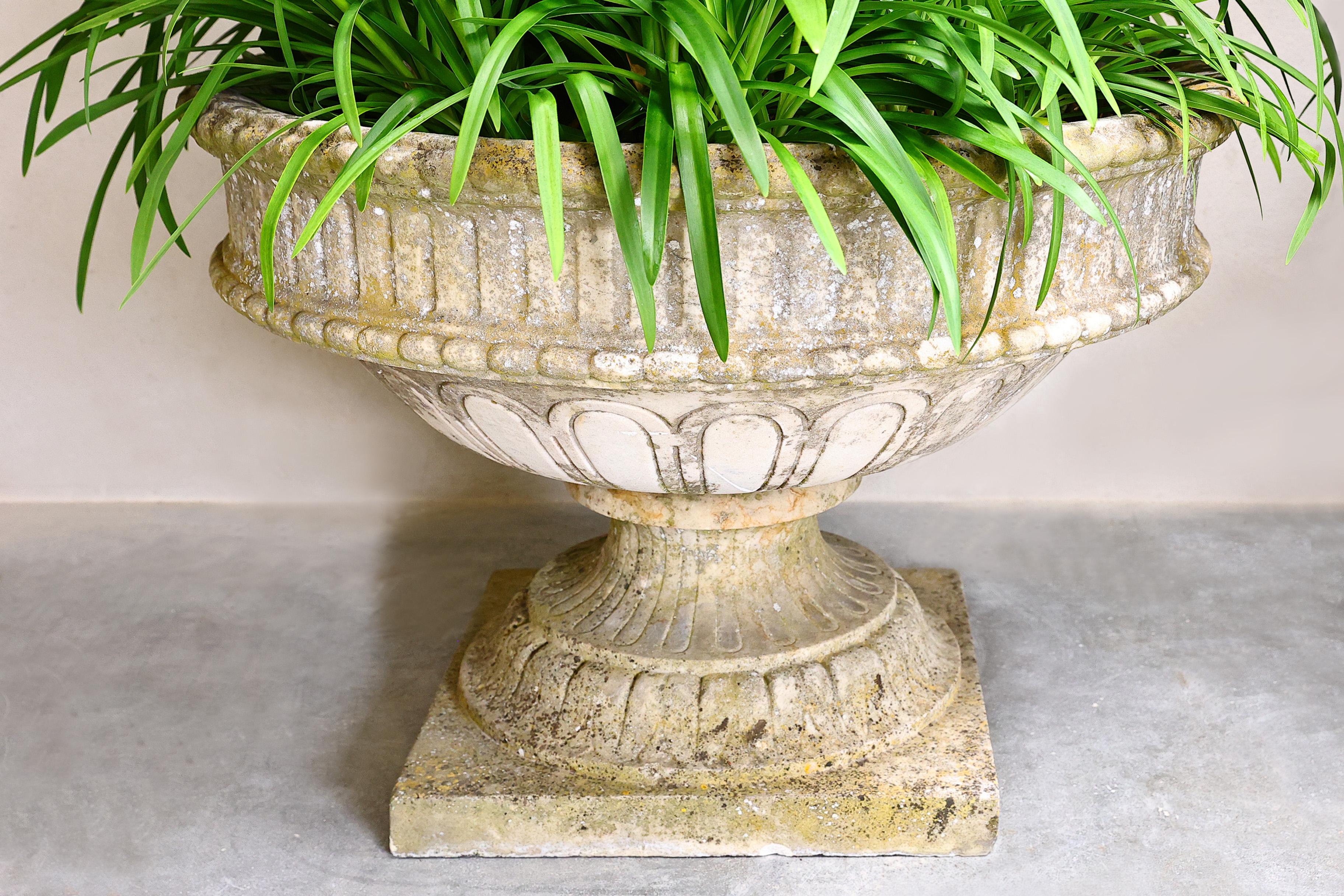 Impressive pair of 19th Century marble Vases - Planters - Jardinieres For Sale 1
