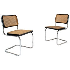 Set of Marcel Breuer Cesca Dining Room Chairs B32 for Gavina