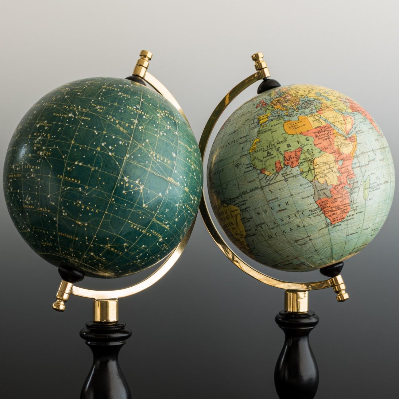 celestial and terrestrial globes