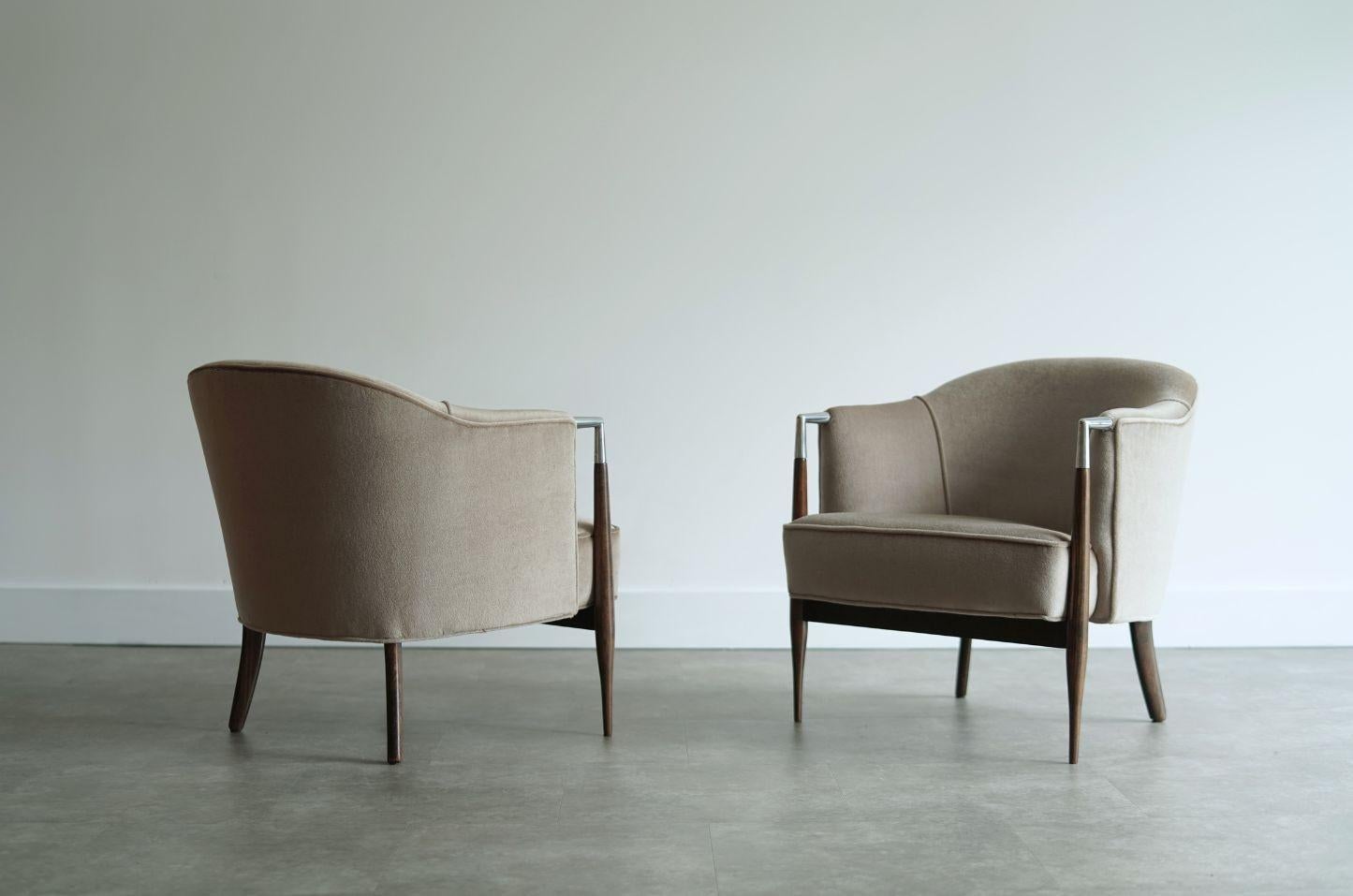 MCM Lounge-Sessel aus Mohair, ca. 1960er Jahre (amerikanisch) im Angebot