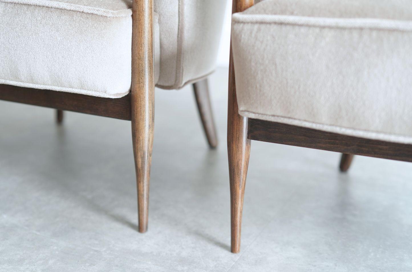 MCM Lounge-Sessel aus Mohair, ca. 1960er Jahre (Mohairwolle) im Angebot