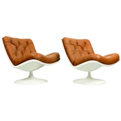 Set of Midcentury Artifort Lounge Chairs (f976) by G. Harcourt for Artifort