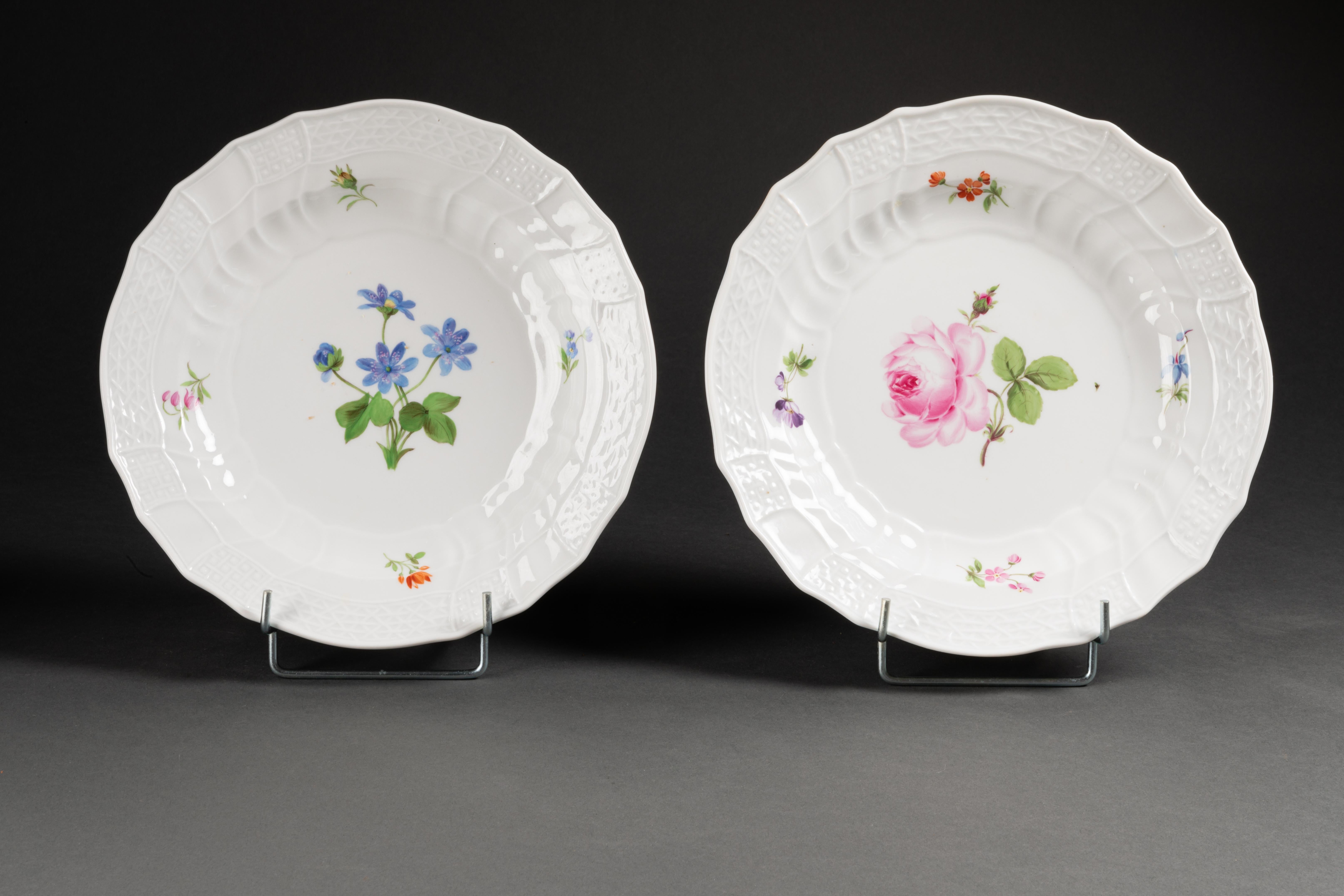 Set of 26 Meissen Plates For Sale 5