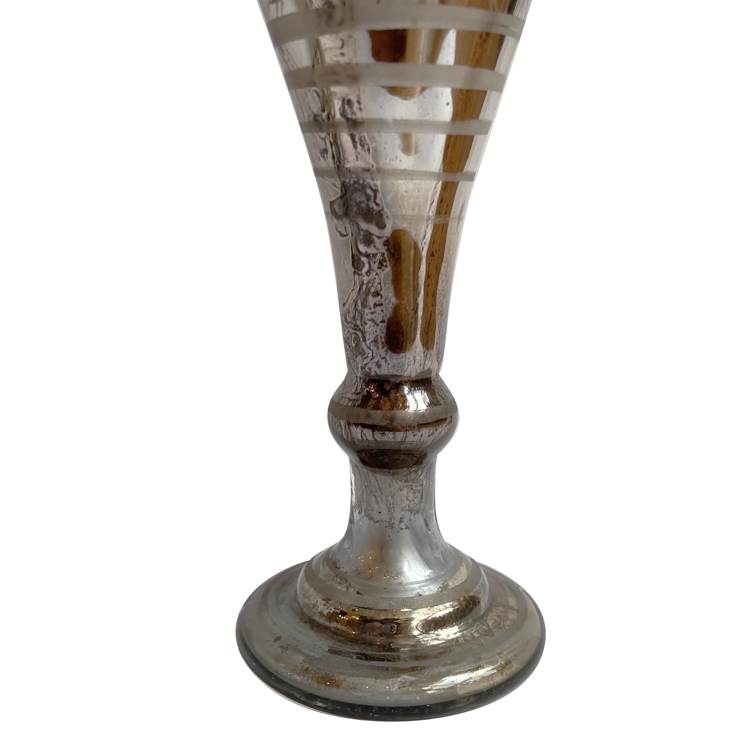 Set of Mercury Glass Vases For Sale 1