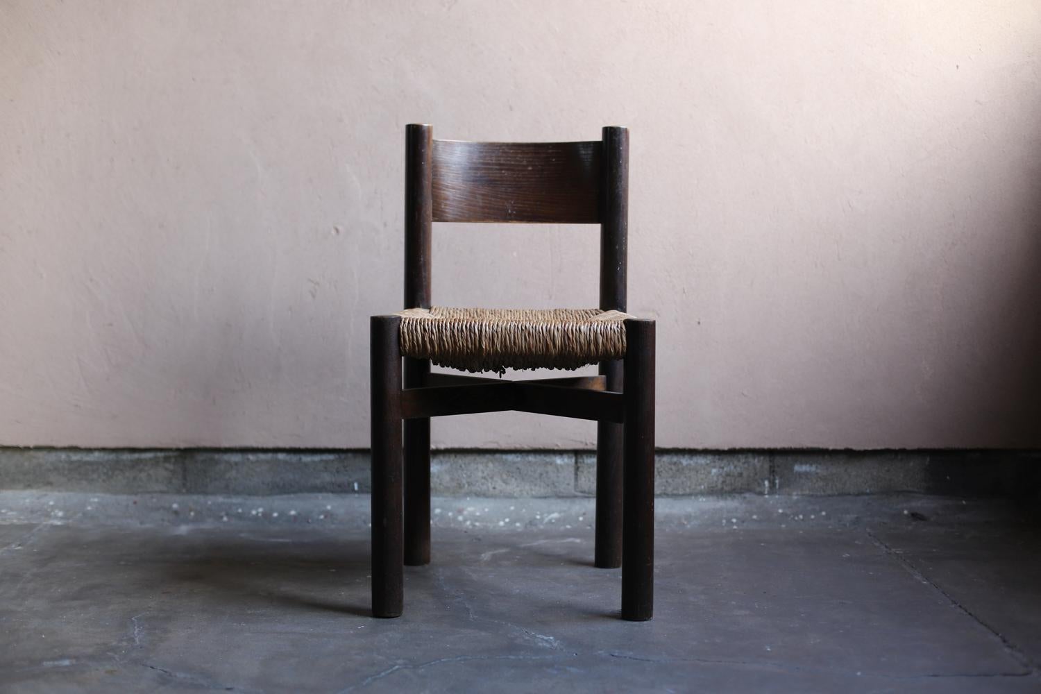 Conjunto de sillas Meribel de Charlotte Perriand para Steph Simon Carpintería en venta