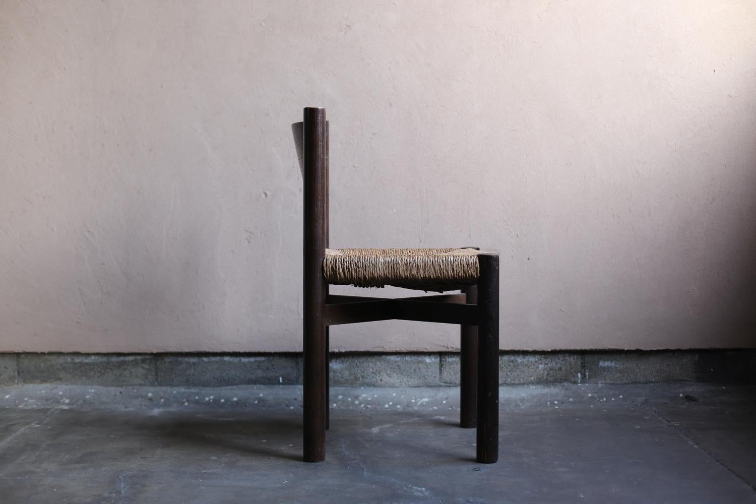 Conjunto de sillas Meribel de Charlotte Perriand para Steph Simon mediados del siglo XX en venta