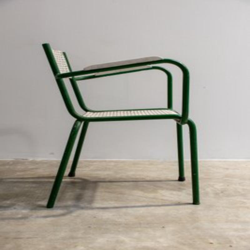 Set of Metal Garden Armchairs, 1960s For Sale 6
