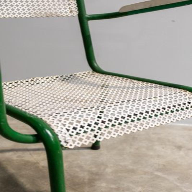 Set of Metal Garden Armchairs, 1960s For Sale 4