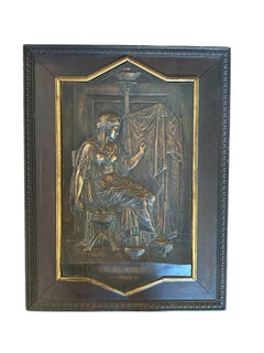 Set of Metal Greek Relief Plaques Dated 1869