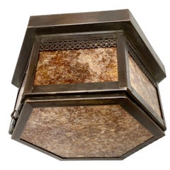 Set of Mica Flush Mounts, Sold Individually