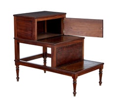 Set of mid 19th century mahogany library steps