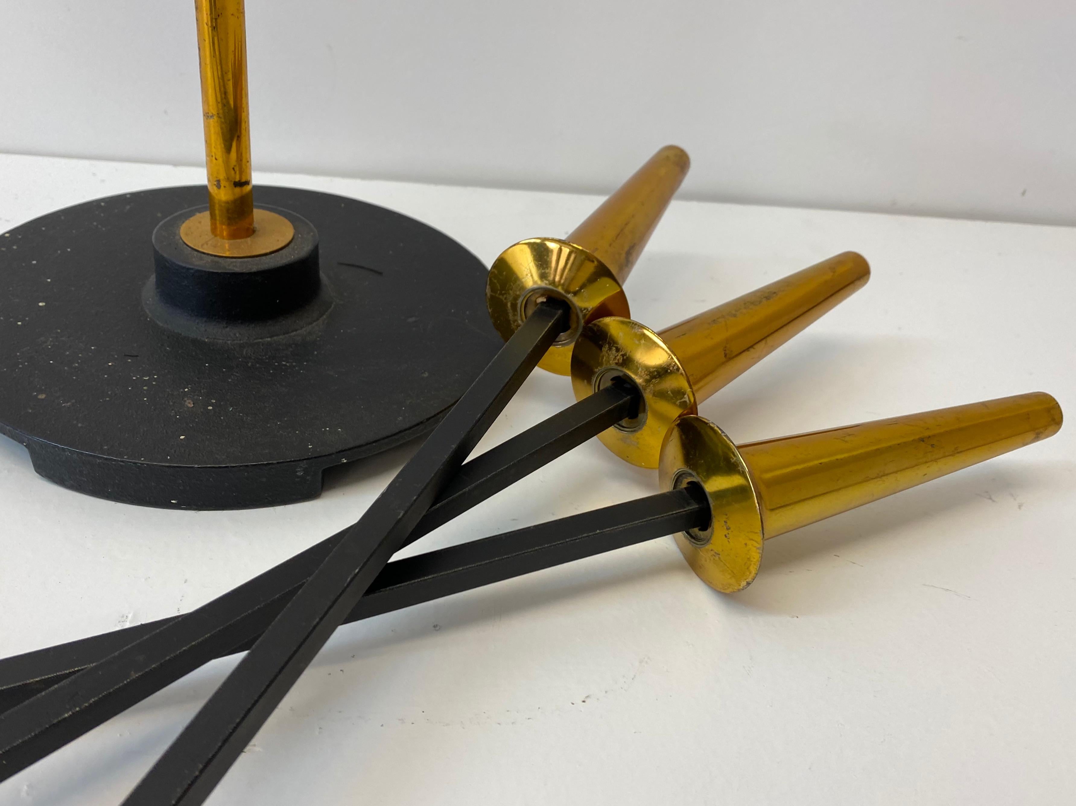 Mid-Century Modern Set of Mid 20th Century Fireplace Tools, C.1950 For Sale