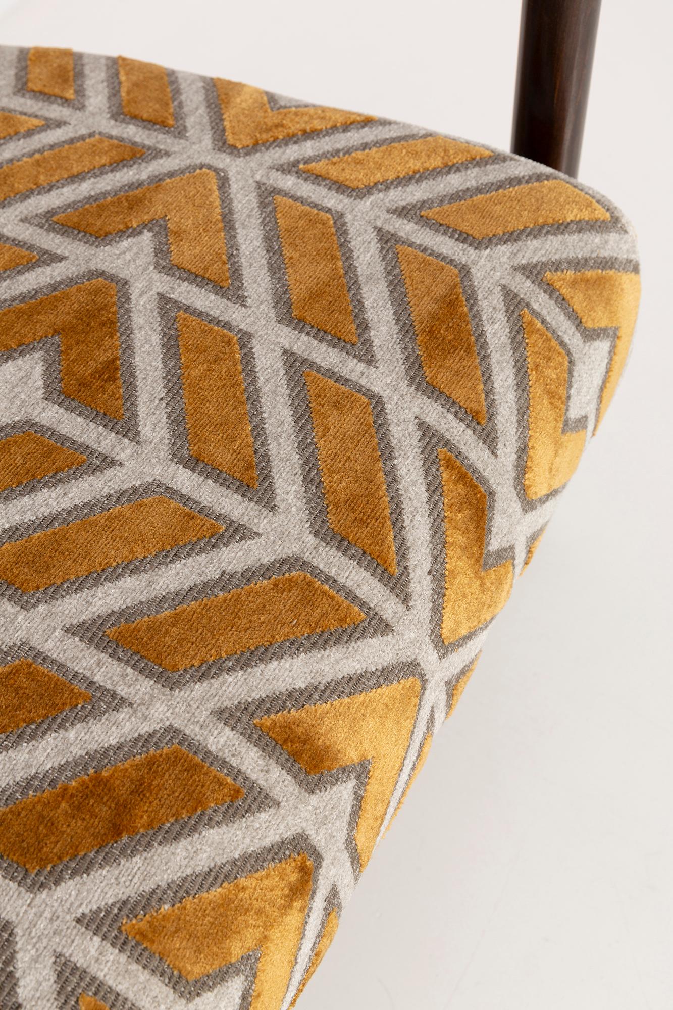20th Century Set of Mid Century Armchair and Stool, by Edmund Homa, Europe, 1960s For Sale