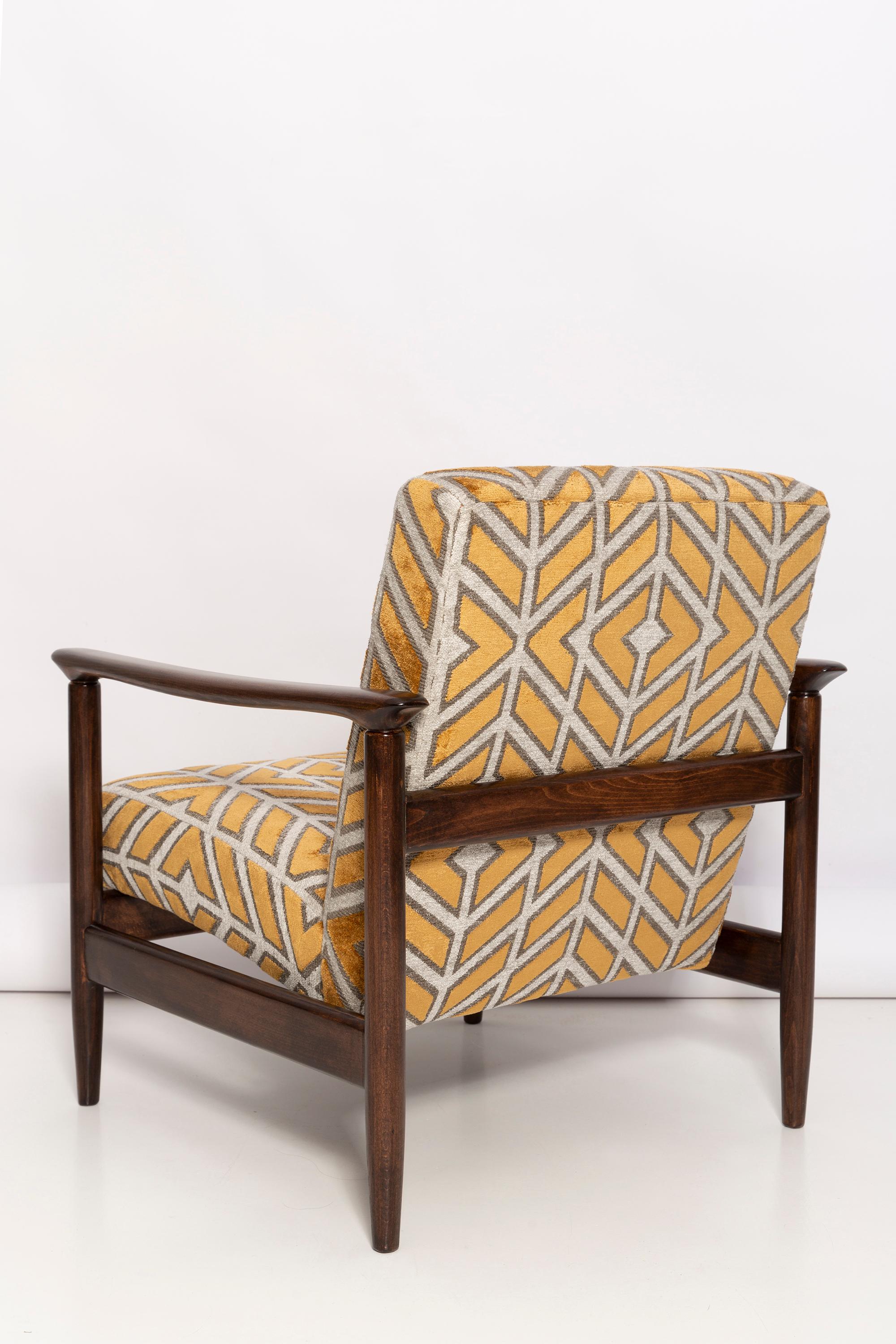 Set of Mid Century Armchair and Stool, by Edmund Homa, Europe, 1960s For Sale 1