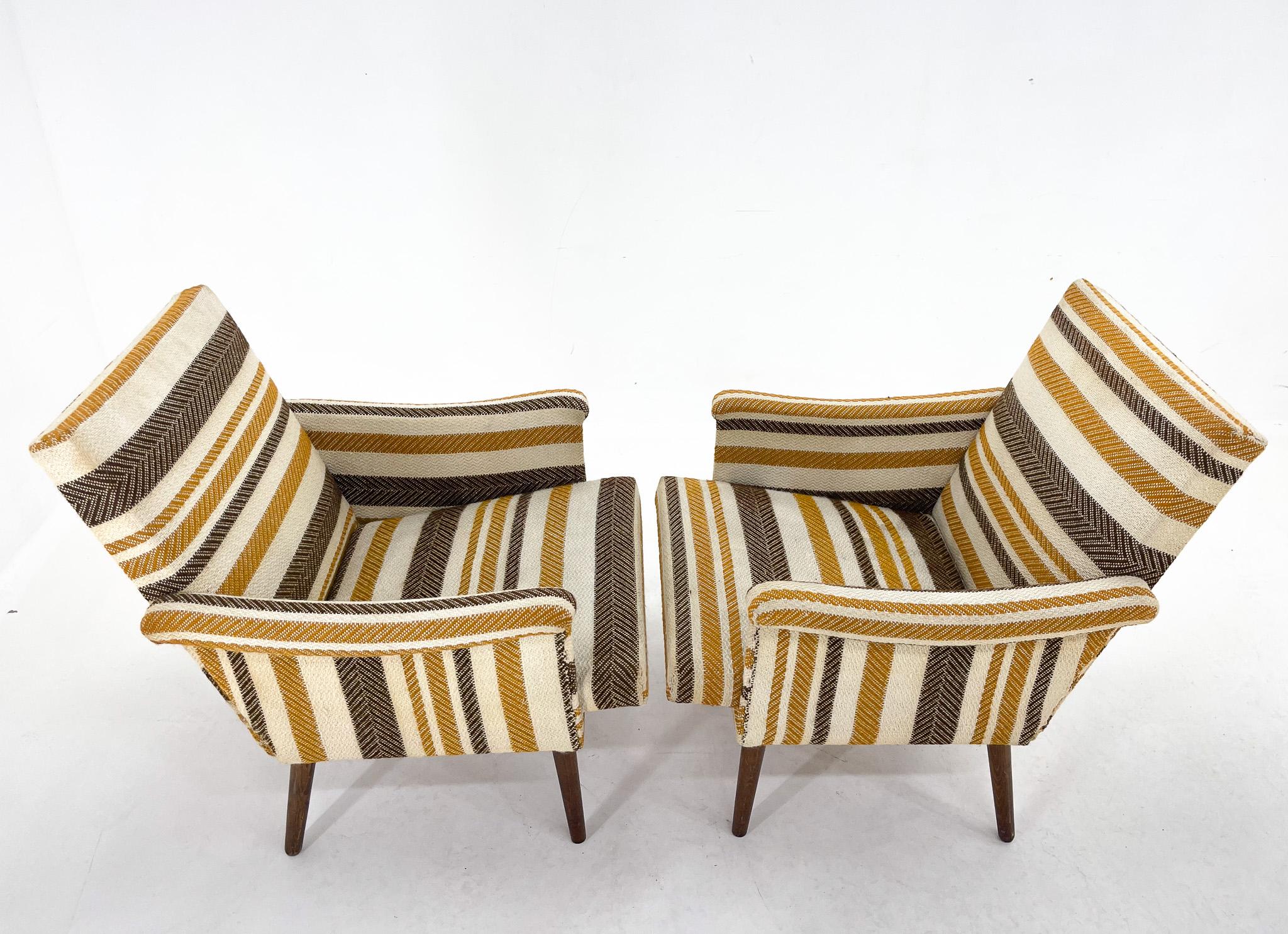Set of Midcentury Armchairs, Czechoslovakia In Good Condition For Sale In Praha, CZ