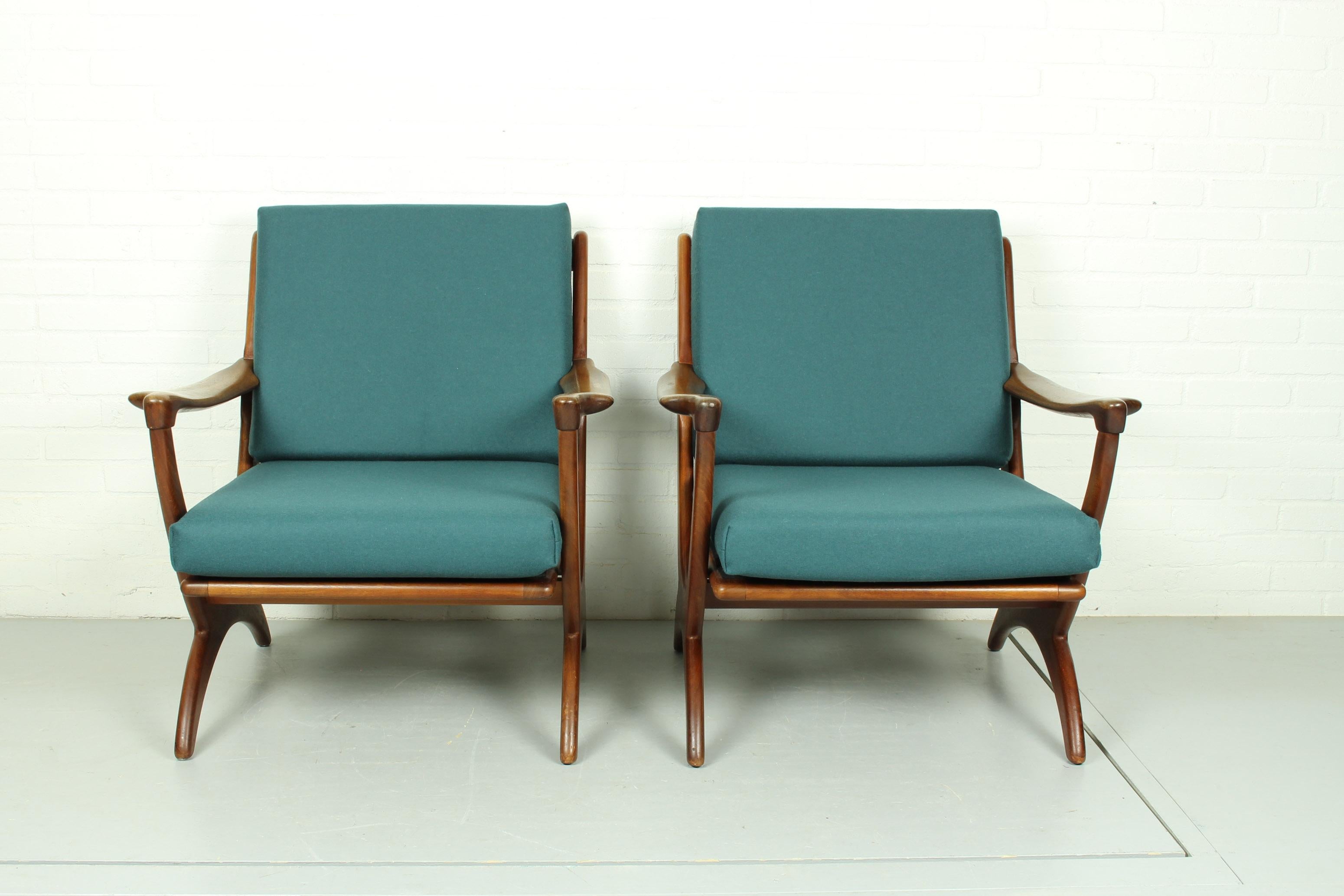 Set of Midcentury Armchairs Dutch Design for De Ster Gelderland, 1950s 2